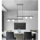 Black Pendant Light for Kitchen, Minimalist Modern Design with Warm Ambient Lighting 2