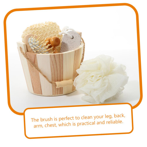 Body Exfoliating Tool Set with Foot Scrubber, Bath Scrubber Kit for Legs Back, Deep Cleansing 2