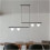 Black Pendant Light for Kitchen, Minimalist Modern Design with Warm Ambient Lighting 4