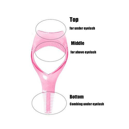 3 in 1 Mascara Applicator Tool with Eyelash Guide Comb for Smudge Upper and Lower Lashes 2
