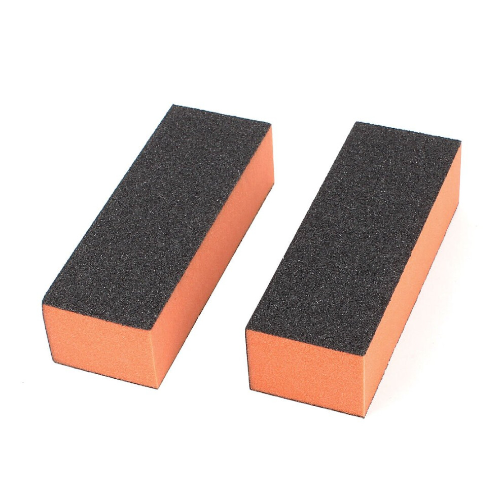 3Way Nail Buffer File Block for Acrylic Nails, FourinOne Salon and Home Use, 2PCS