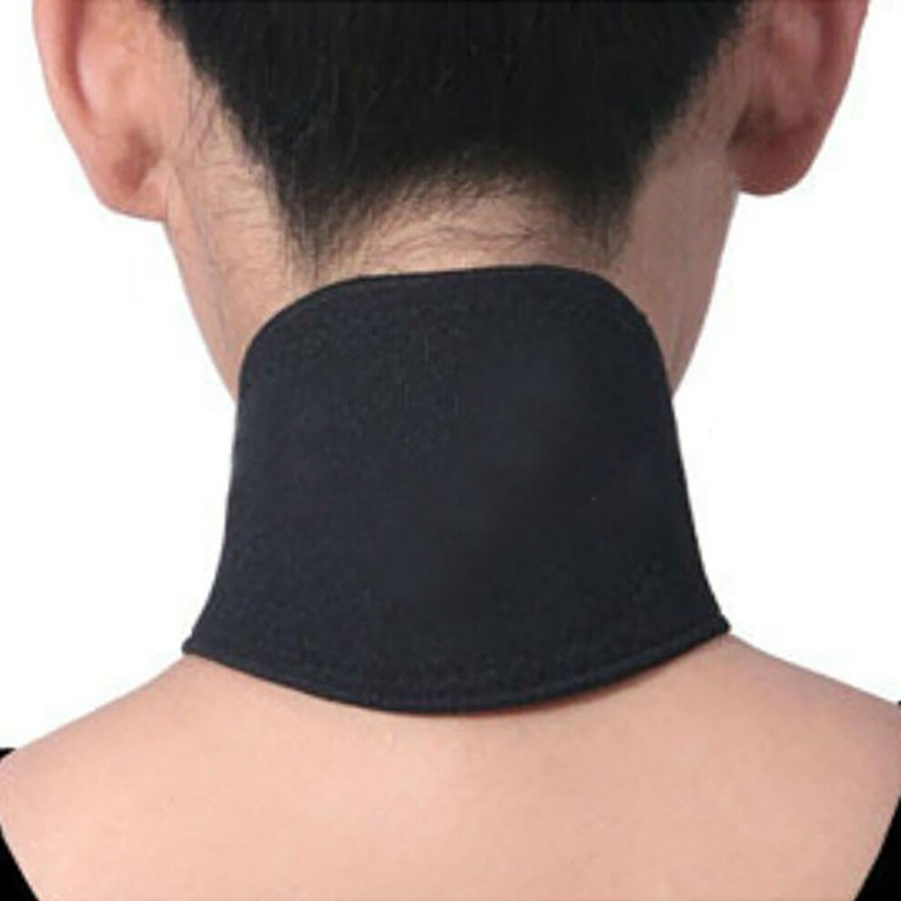Magnetic Therapy Neck Brace with Self Heating Tourmaline Pad for Pain Relief and Adjustable Support