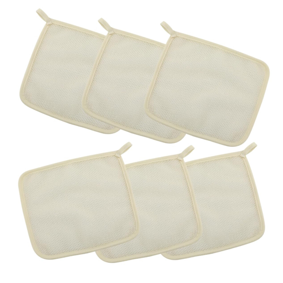 Exfoliating Bath Towel 6Pcs Nylon Back Scrubber for Shower Gentle Skin Dead Skin Removal Expandable