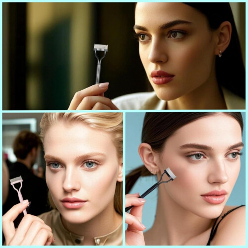 Eyelash Comb with Protective Cover, Precision Arc Lash Separator Brush for Clump Lashes, 3 Pcs 2