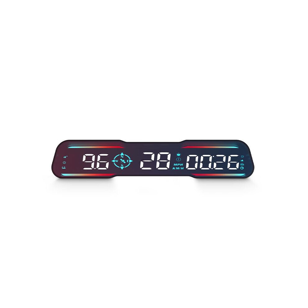 Universal Digital Gps Speedometer Hud Display With Mph/Kmh, Overspeed Alert And Compass For All Vehicles 9455672037839