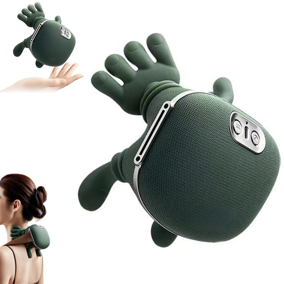 Cordless Heated Neck and Shoulder Massager with Bionic Hand Kneading and Adjustable Heat Therapy