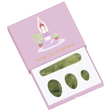 Natural Jade Yoni Egg Set Undrilled for Pelvic Floor Strengthening and Postpartum Recovery, 3 Sizes
