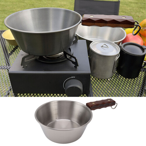 Camping Skillet 2000ML 21cm Silver Outdoor