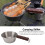 Camping Skillet 2000ML 21cm Silver Outdoor 5