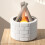 White Bonfire Shaped Diffuser 250ML Humidifier 6