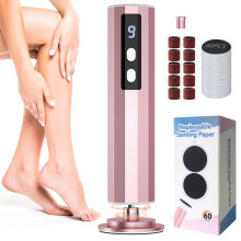 Electric Foot Callus Remover 2 in 1 Rechargeable Pedicure Tools 9 Speed with 60 Sandpaper Discs