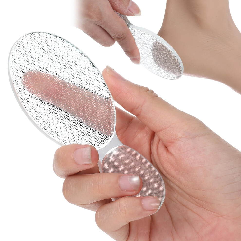 Nano Glass Foot File Callus Remover with DualTextured Exfoliation for Wet and Dry Heel Care