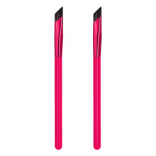 2Pcs Angled Eyebrow Brush Duo with Synthetic Hypoallergenic Bristles for Precision Brow Shaping
