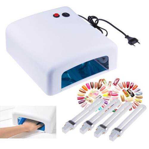 36W Professional UV Nail Lamp for Gel Nails with Fast UV Curing, Easy Timer Control, Compact White Design 1