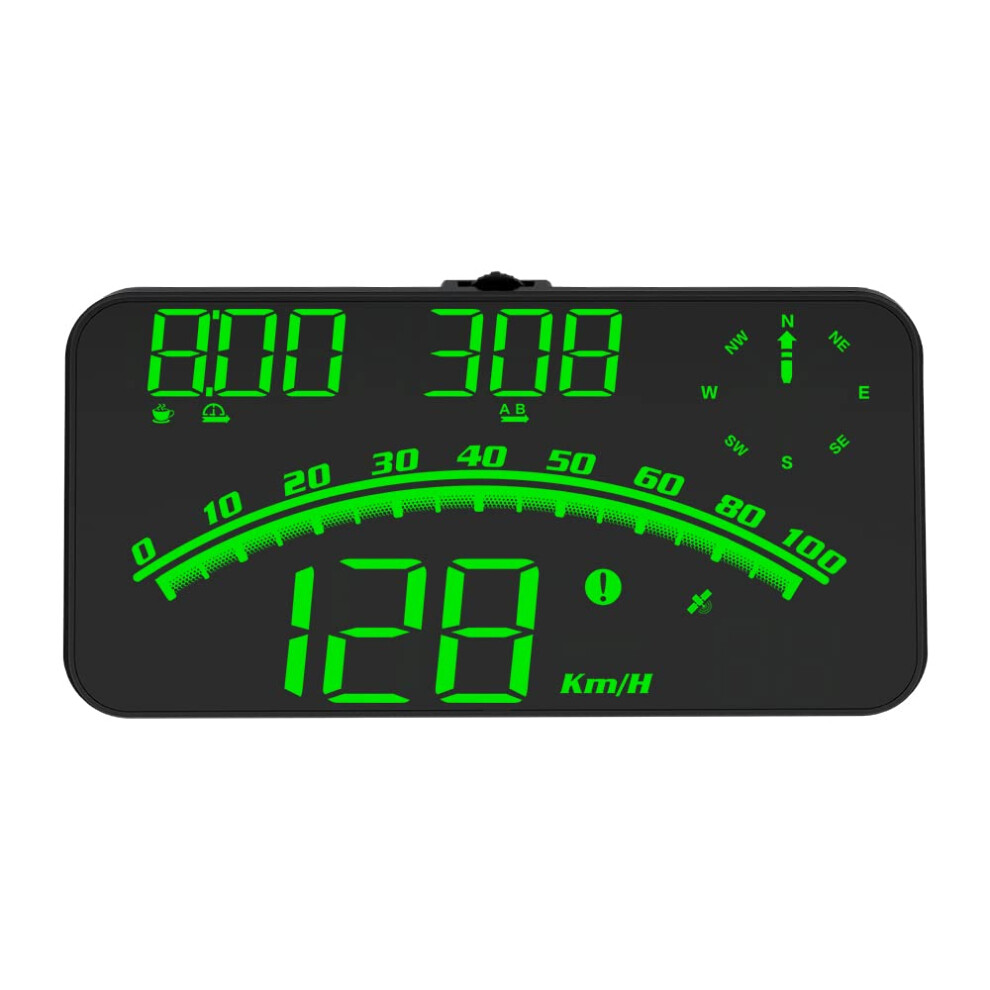 Gps Speedometer Car Hud Display, 4.5 Inch Hd Led, Dual Gps/Beidou, Compass, Overspeed Alarm 9455672038515
