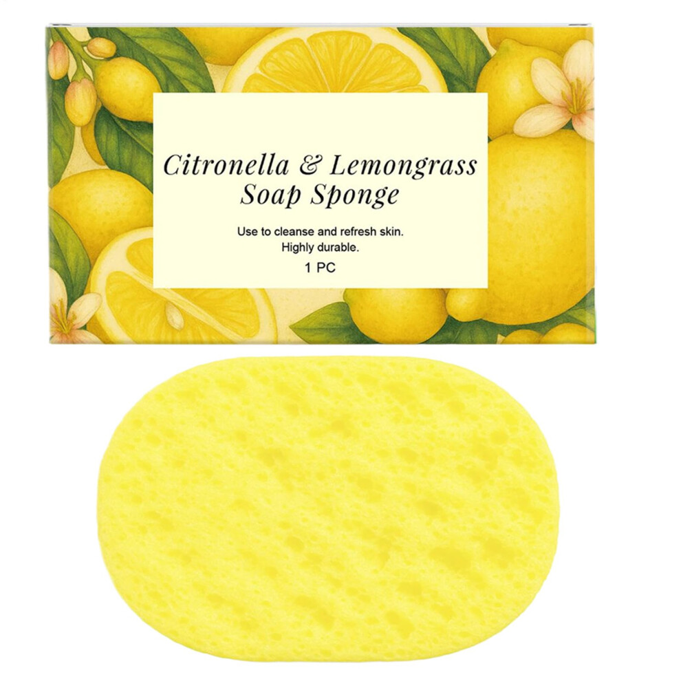 Exfoliating Bath Sponge with Gentle Body Scrubber for Deep Cleaning Sensitive Skin Travel and Home