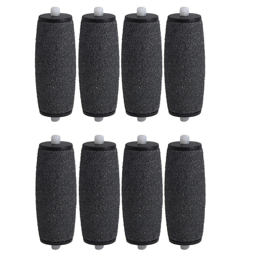 Refill Rollers 8 Pack for Amope Pedi , Electronic Foot File Replacement Heads, Regular Coarse