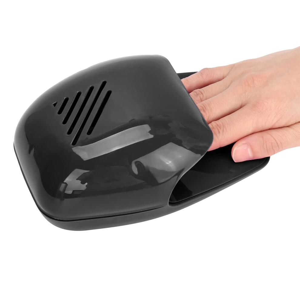 Black Nail Dryer For Regular And Acrylic Polish, Fast Nail Drying Blower For Manicure Pedicure,