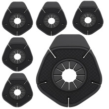 6 Pack Universal Silicone Wiper Arm Hole Covers, Weatherproof Protective Caps for Cars SUVs Trucks