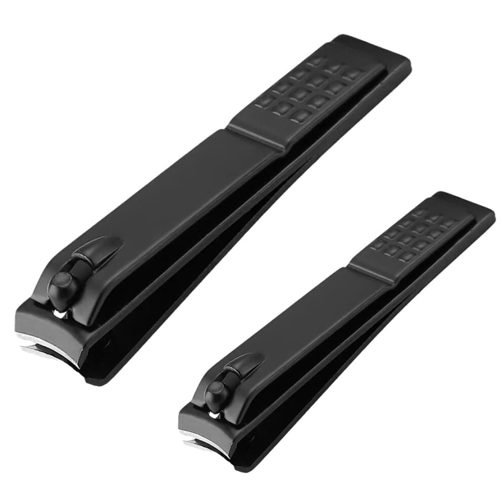 Stainless Steel Nail Clippers for Fingernails and Toenails with Precision Curved Blades and Ergonomic Grip