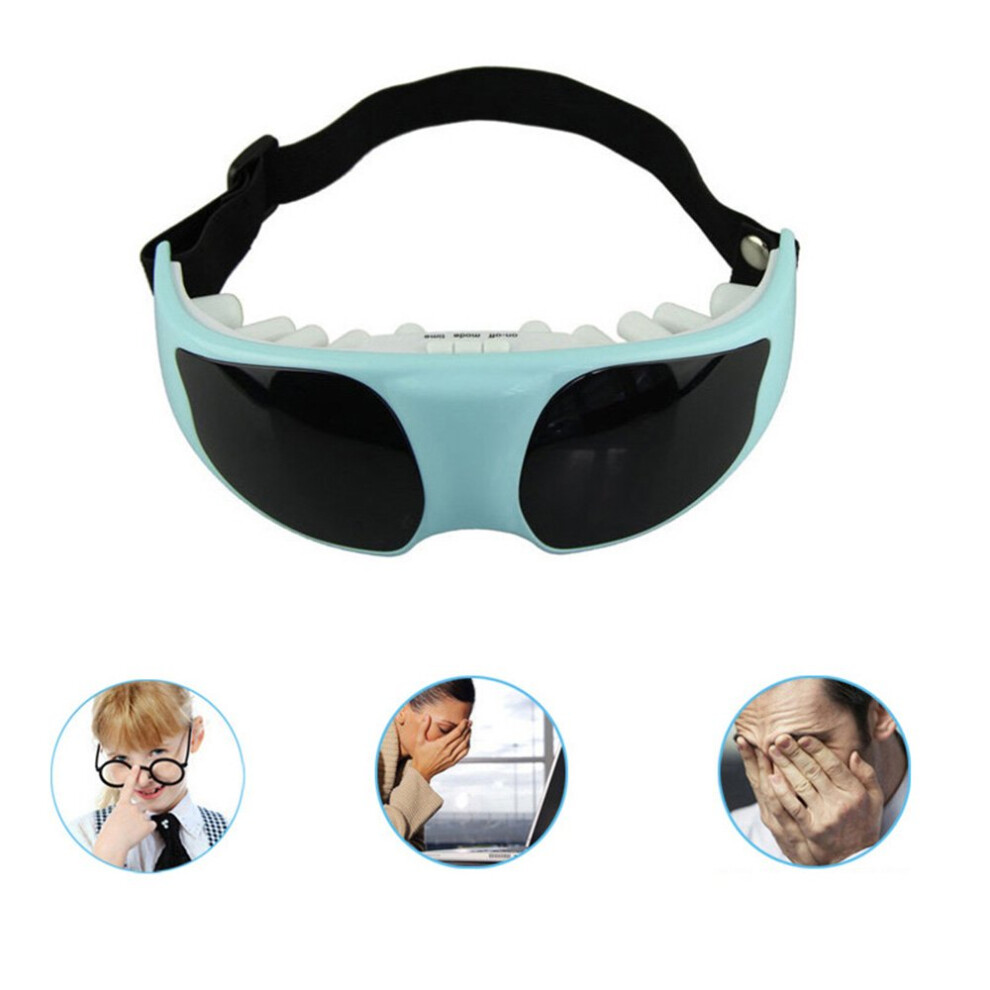 Dark Electric Eye Massager For Circles And Puffiness With Vibration, Fatigue Relief, Travel Size
