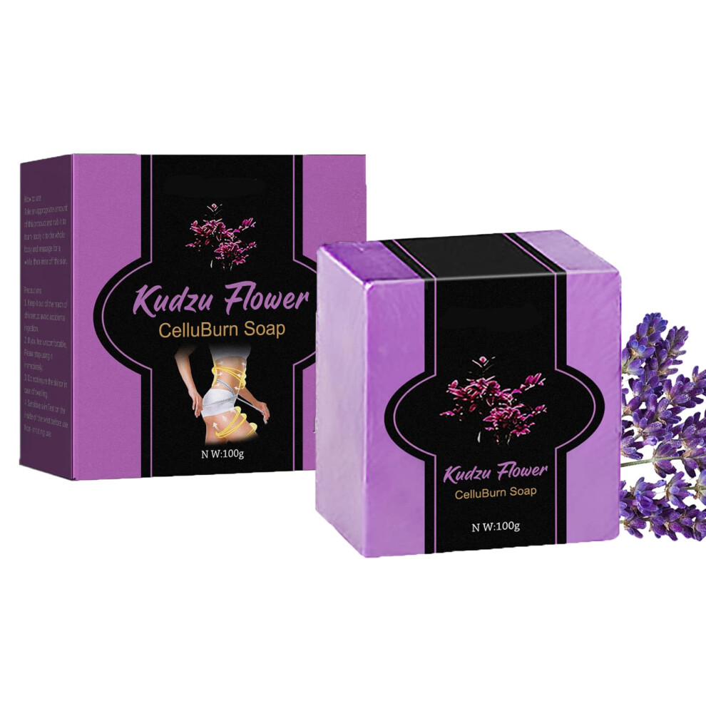 Anti Cellulite Firming Body Soap with Kudzu Flower, Deep Cleansing for All Skin Types, 100g