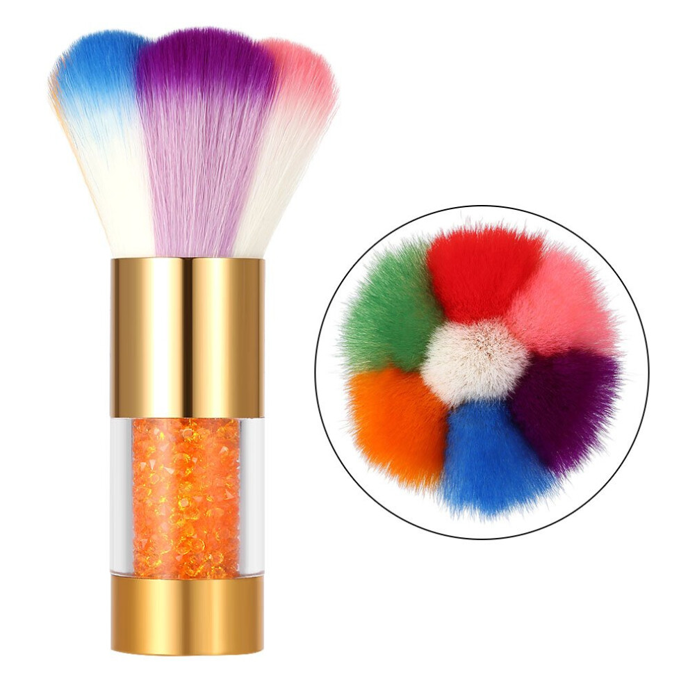 Nail Dust Brush with Soft SkinFriendly Bristles, DualPurpose Nail & Makeup Cleaner for Acrylic and Gel