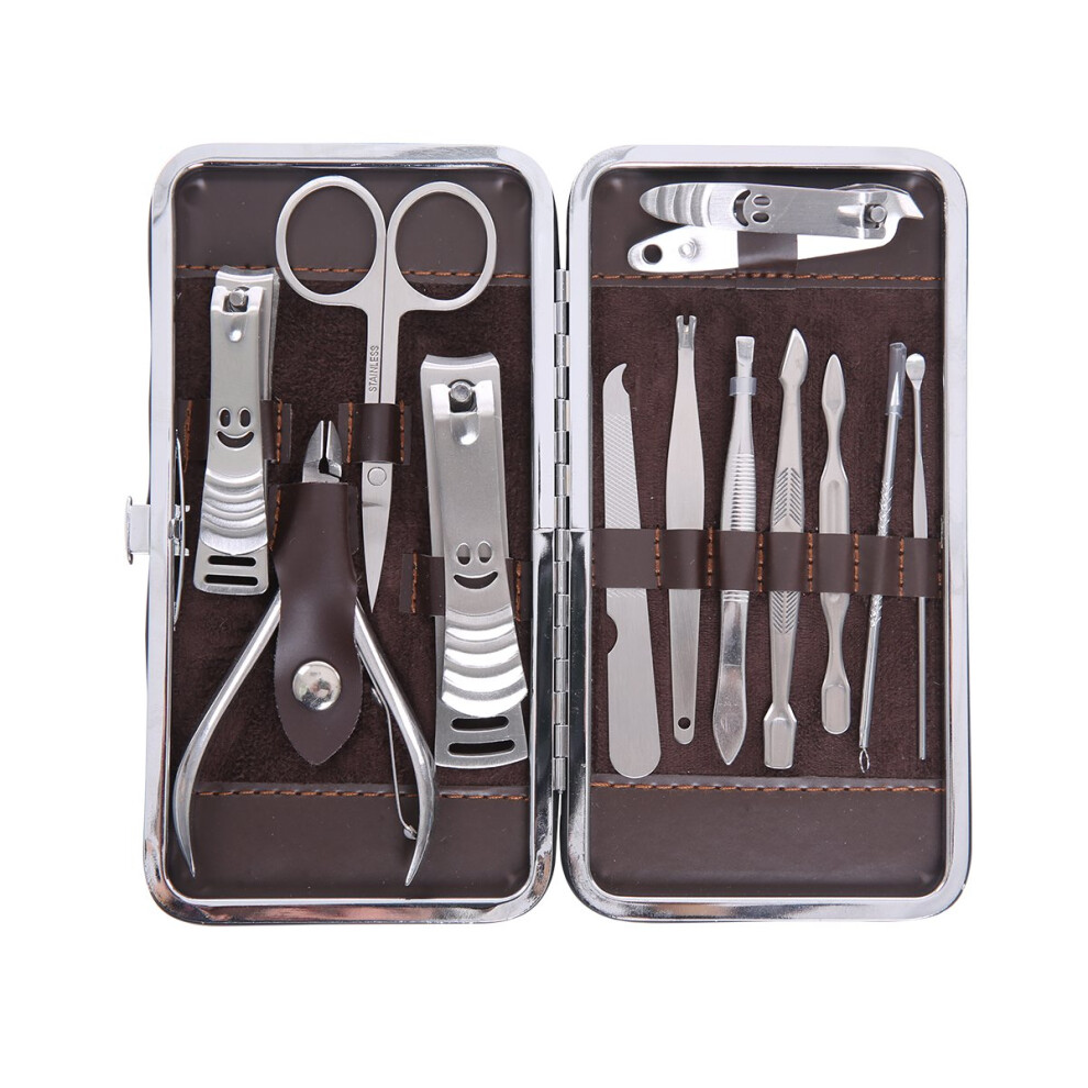 Hair Coloring Kit and Manicure Pedicure Set, AllâinâOne Travel Grooming Kit with Reusable Tools, 12âPiece