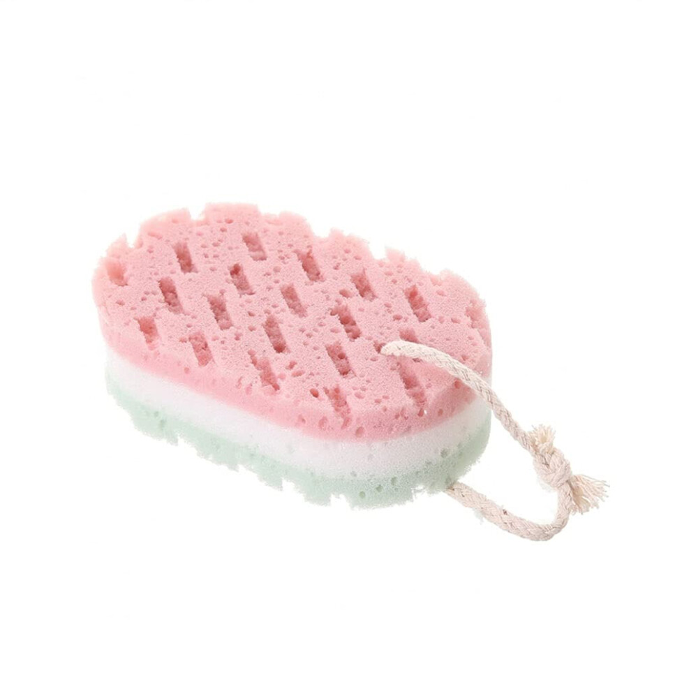 Pink Exfoliating Bath Sponge Shower Loofah For Gentle Skin Exfoliation Suitable For All Ages