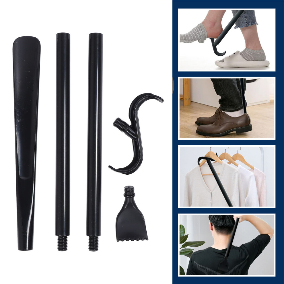Multi-Functional Dressing Stick with Shoe Horn
