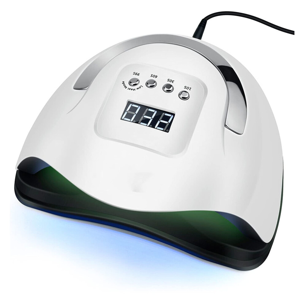 UV LED Nail Lamp for All Gels with 57 LEDs, Fast Gel Curing, Timer 10/30/60s, Spacious Design
