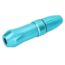 Light Blue Professional Tattoo Pen Machine with Powerful Motor for Precision Lining and Shading