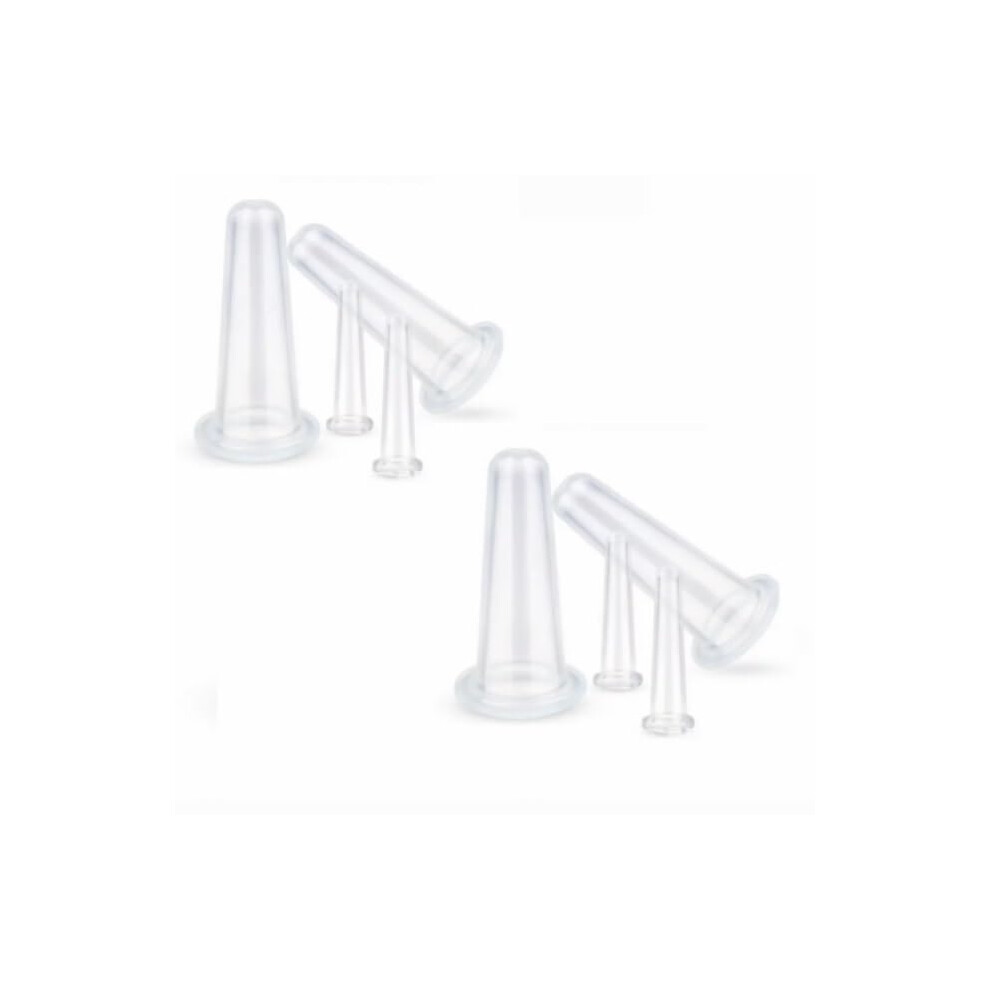 8Pcs Facial Cupping Set Silicone Massage Cups for Skin Firming Wrinkle Reduction and Relaxation