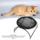 Cat Hammock Bed Small, 43x43x24 cm, Black 5