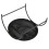 Cat Hammock Bed Small, 43x43x24 cm, Black 9