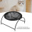 Cat Hammock Bed Small, 43x43x24 cm, Black 4