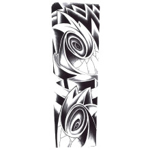 Waterproof Full Sleeve Temporary Tattoos, Realistic Flower Dragon Design, Large Sheets for Adults and Kids