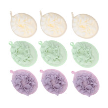 9Pcs Soft Bath Sponge Set, Exfoliating Loofah Shower Balls for Gentle Skin Care and Rich Lather
