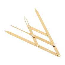 Stainless Steel Eyebrow Measuring Ruler with Golden Ratio Adjustable Caliper for Microblading