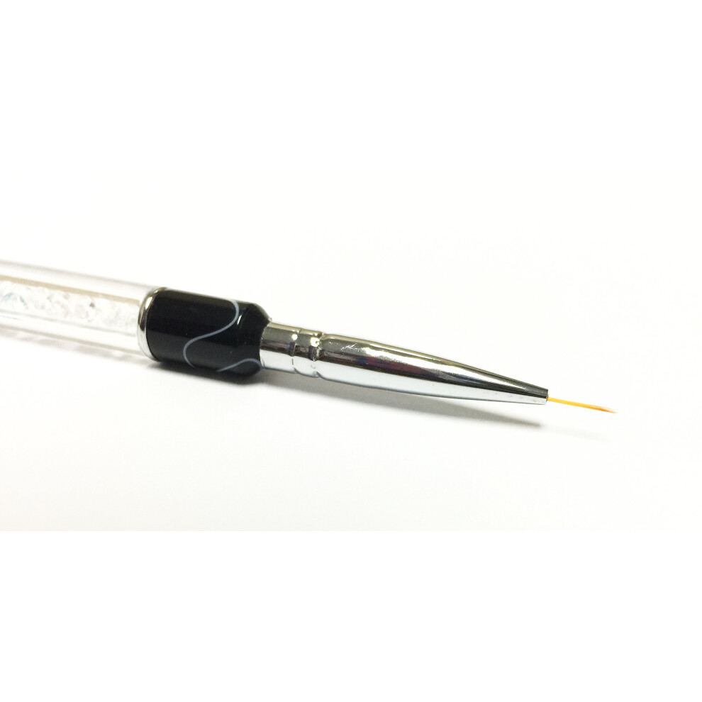 Professional 9mm Sable Hair Nail Art Brush for Fine Detail Painting and Sculpting