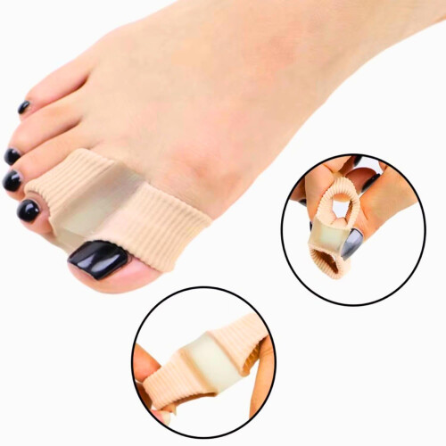 Bunion Corrector with Gel Toe Separators for Overlapping Toes, Soft Flexible Alignment Relief 2 Loops 1