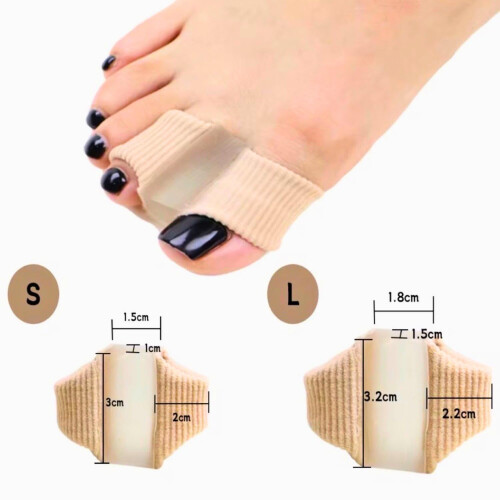 Bunion Corrector with Gel Toe Separators for Overlapping Toes, Soft Flexible Alignment Relief 2 Loops 2