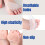 4 Pairs Silicone Toe Separators for Overlapping Toes, Gel Toe Spacers with Alignment Support, Transparent 5