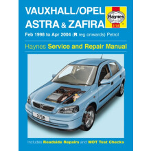 VauxhallOpel Astra Zafira Petrol Feb 98 Apr 04 Haynes Repair Manual by