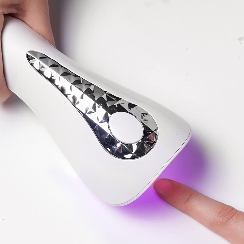Light Uv Led Nail Lamp 18W Usb Rechargeable, Fast Gel Curing Handheld Nail Dryer For Home And Salon