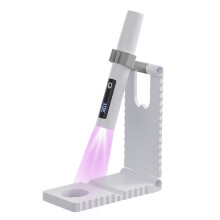 UV LED Nail Lamp with Dual Timer, Fast Gel Nail Dryer for Home and Salon, Compact White Design