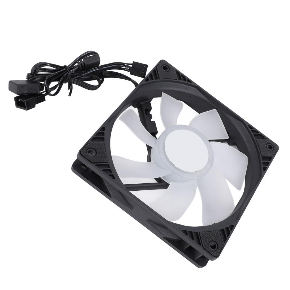 120Mm 4Pin Pwm Argb Pc Case Fan - 1500Rpm, Black 3361384714585