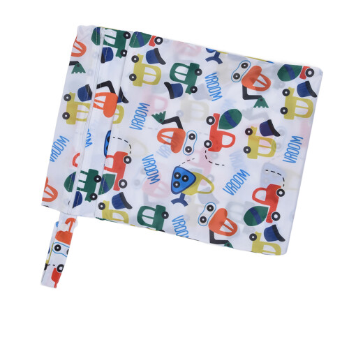 Borsa porta pannolini per bambini portatile blu impermeabile per auto 2