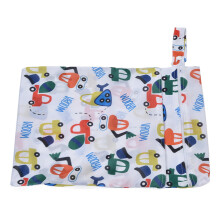 Tragbarer Baby-Wickelrucksack Wasserdicht Blau Auto Cartoon Muster Wiederverwendbare Aufbewahrungstasche