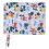 Waterproof Reusable Baby Diaper Bag Blue Car Cartoon Pattern, Durable Polyester 8